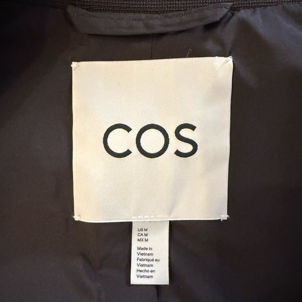 LIKE NEW COS Oversized Quilted Jacket Size M in Dark Brown - Picture 13 of 13